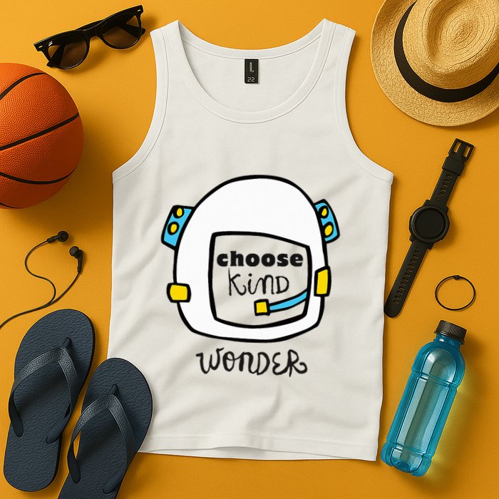 Wonder Choose Kind Auggie Choose Kind Space Helmet Tank Top
