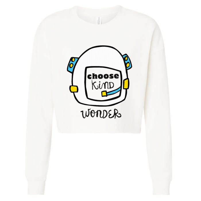 Wonder Choose Kind Auggie Choose Kind Space Helmet Cropped Pullover Crew