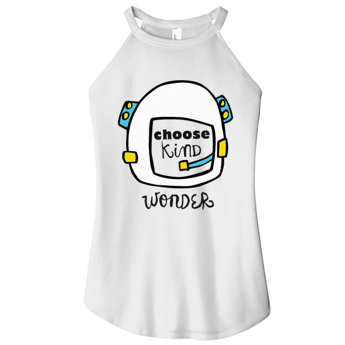 Wonder Choose Kind Auggie Choose Kind Space Helmet Women's Perfect Tri Rocker Tank