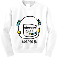 Wonder Choose Kind Auggie Choose Kind Space Helmet Kids Sweatshirt