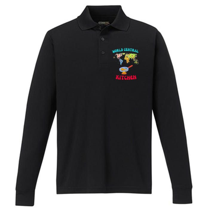 World Central Kitchen Classic Performance Long Sleeve Polo