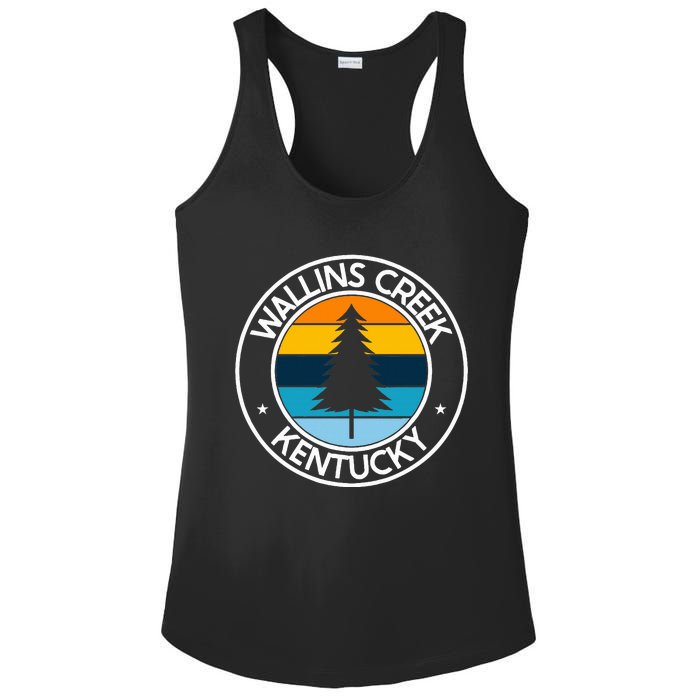 Wallins Creek Kentucky Ky Usa City Pride Tree Sunset Ladies PosiCharge Competitor Racerback Tank