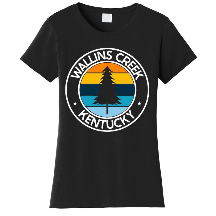 Wallins Creek Kentucky Ky Usa City Pride Tree Sunset Women's T-Shirt