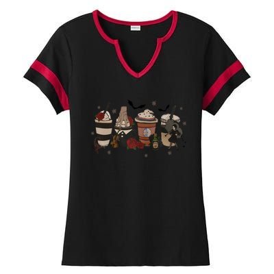 Wednesday Coffee Lover Latte Coffee Addict For Lover Trending Ladies Halftime Notch Neck Tee