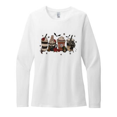 Wednesday Coffee Lover Latte Coffee Addict For Lover Trending Womens CVC Long Sleeve Shirt