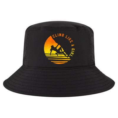 Womens Climb Like A Girl Climbing Bouldering Cool Comfort Performance Bucket Hat
