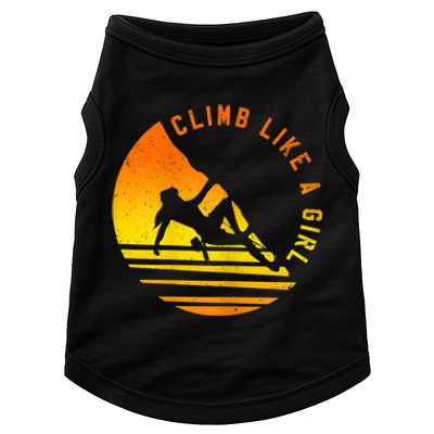 Womens Climb Like A Girl Climbing Bouldering Doggie Tank