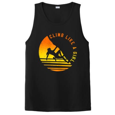 Womens Climb Like A Girl Climbing Bouldering PosiCharge Competitor Tank