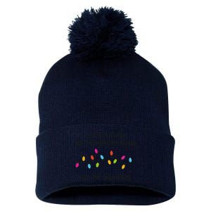 We Can Leave The Christmas Lights Until January Lovers Lyric Xmas Pom Pom 12in Knit Beanie