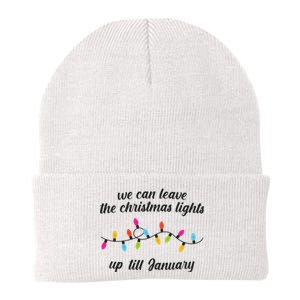 We Can Leave The Christmas Lights Until January Lovers Lyric Xmas Knit Cap Winter Beanie