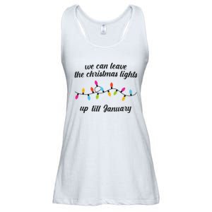 We Can Leave The Christmas Lights Until January Lovers Lyric Xmas Ladies Essential Flowy Tank