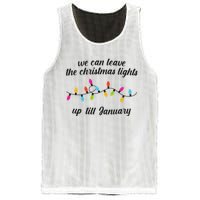 We Can Leave The Christmas Lights Until January Lovers Lyric Xmas Mesh Reversible Basketball Jersey Tank