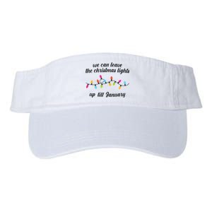 We Can Leave The Christmas Lights Until January Lovers Lyric Xmas Valucap Bio-Washed Visor