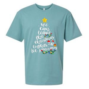 We Can Leave The Christmas Lights Up Til January Sueded Cloud Jersey T-Shirt