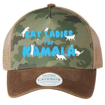 Women Cat Ladies For Kamala Legacy Tie Dye Trucker Hat