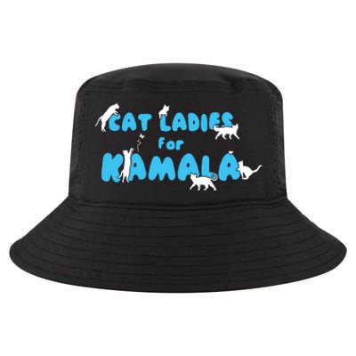 Women Cat Ladies For Kamala Cool Comfort Performance Bucket Hat