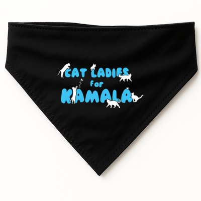 Women Cat Ladies For Kamala USA-Made Doggie Bandana