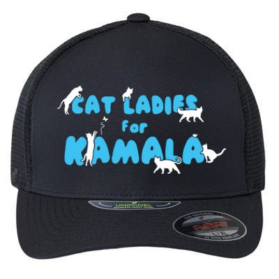 Women Cat Ladies For Kamala Flexfit Unipanel Trucker Cap