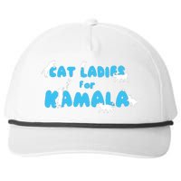 Women Cat Ladies For Kamala Snapback Five-Panel Rope Hat