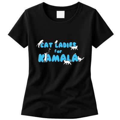 Women Cat Ladies For Kamala Womens T-Shirt
