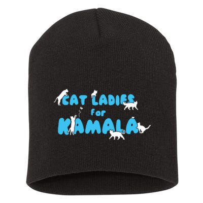 Women Cat Ladies For Kamala Short Acrylic Beanie