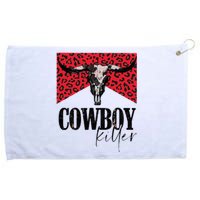 Western Cowgirl Leopard Punchy Cowboy Killers Bull Horn Grommeted Golf Towel