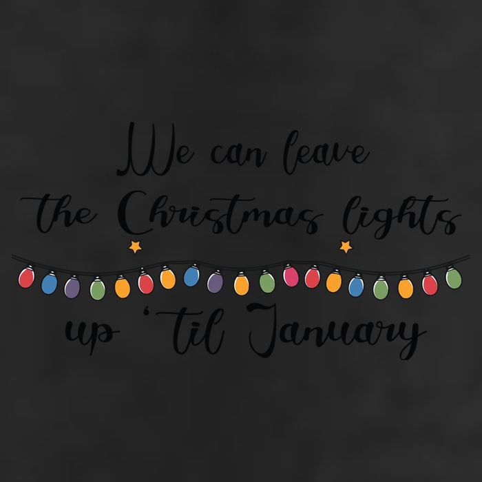 We Can Leave The Christmas Lights Until January Lovers 7 Panel Mesh Trucker Snapback Hat