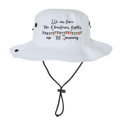 We Can Leave The Christmas Lights Until January Lovers Bucket Hat
