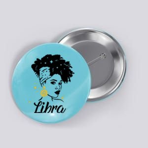 Wo Cute Libra Messy Bun Zodiac Lover Gift Button