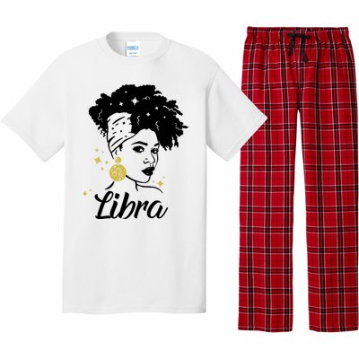 Wo Cute Libra Messy Bun Zodiac Lover Gift Pajama Set