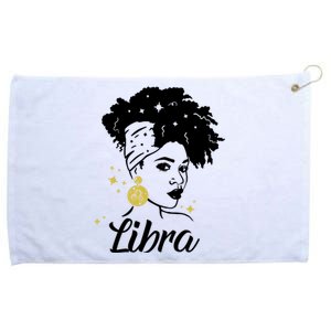 Wo Cute Libra Messy Bun Zodiac Lover Gift Grommeted Golf Towel