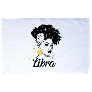 Wo Cute Libra Messy Bun Zodiac Lover Gift Microfiber Hand Towel