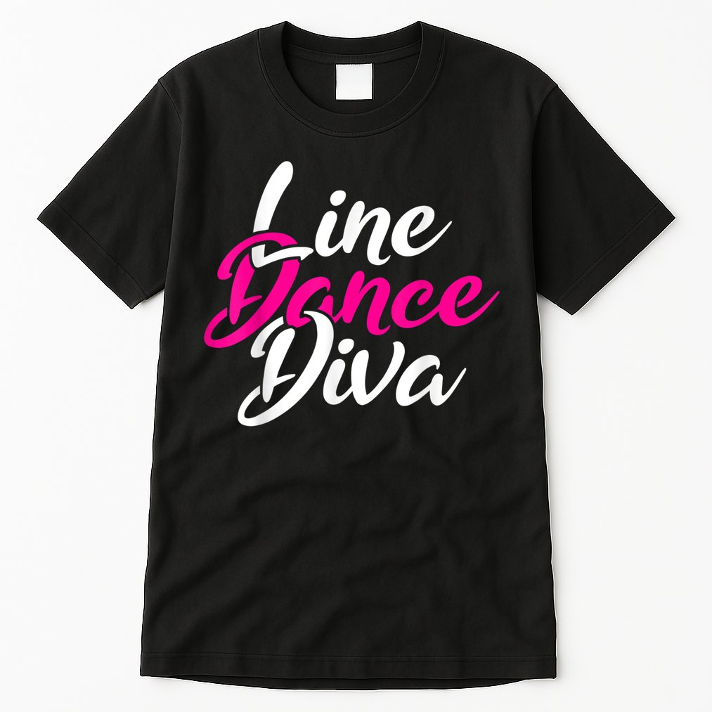 Western Country Line Dancing Diva Women Line Dance Tall T-Shirt