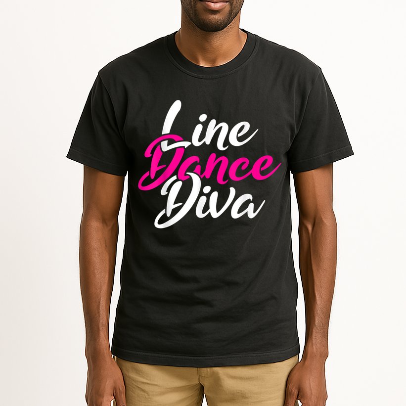 Western Country Line Dancing Diva Women Line Dance Tall T-Shirt