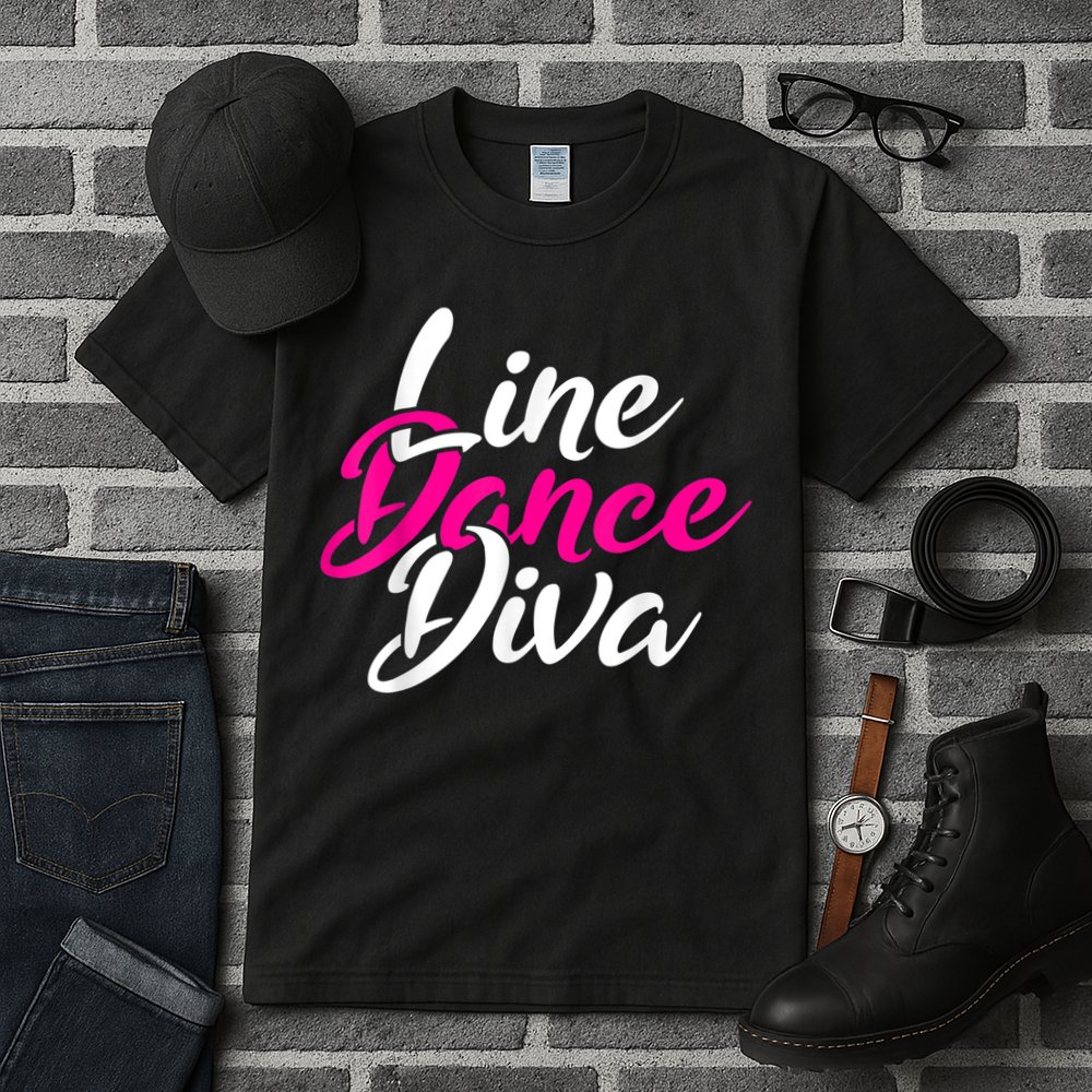 Western Country Line Dancing Diva Women Line Dance Tall T-Shirt