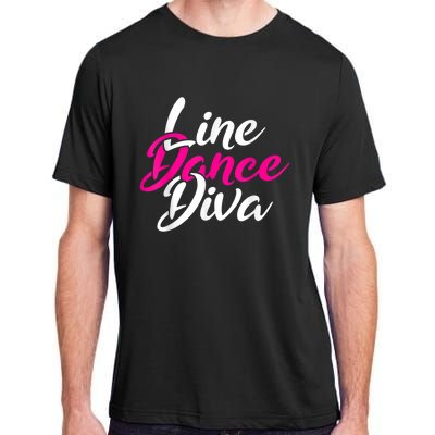 Western Country Line Dancing Diva Women Line Dance Adult ChromaSoft Performance T-Shirt