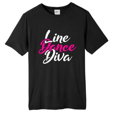 Western Country Line Dancing Diva Women Line Dance Tall Fusion ChromaSoft Performance T-Shirt