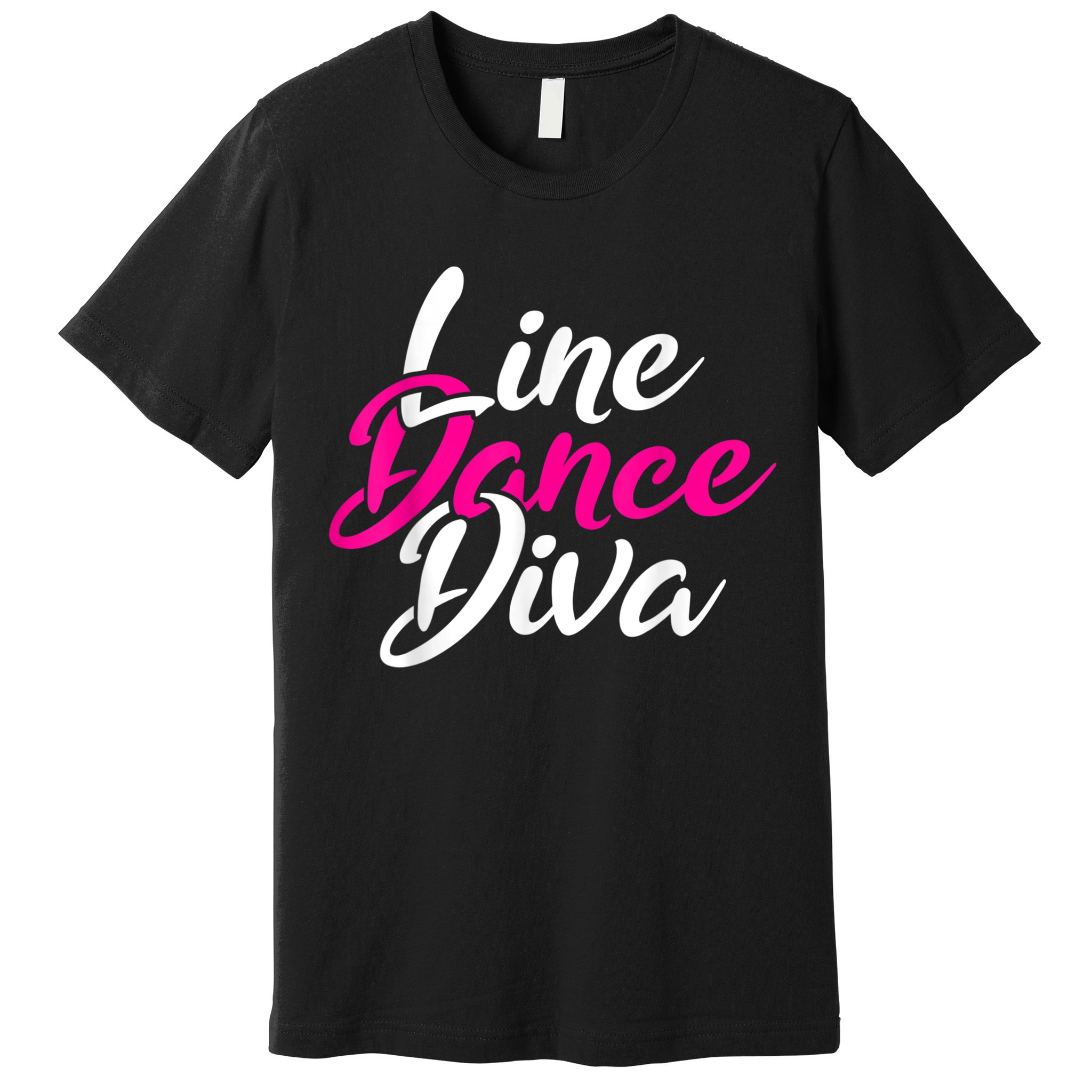 Western Country Line Dancing Diva Women Line Dance Premium T-Shirt