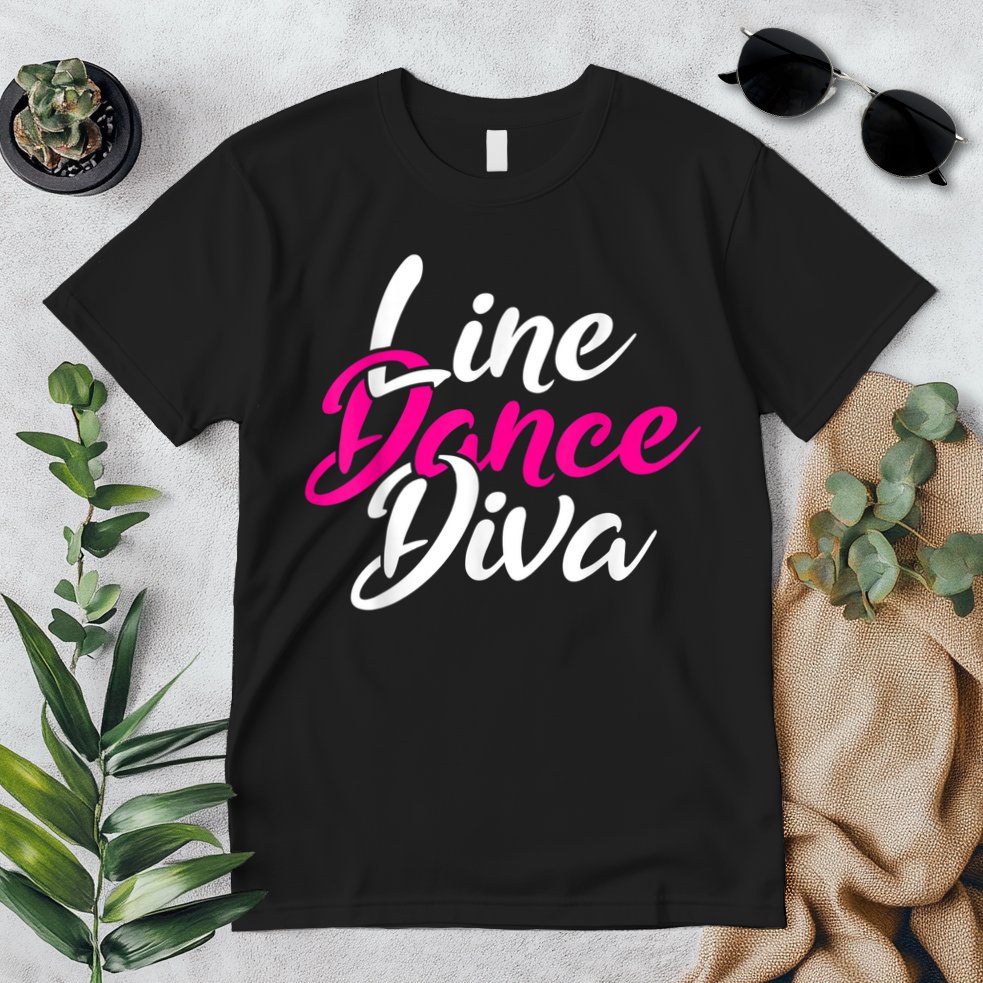 Western Country Line Dancing Diva Women Line Dance Premium T-Shirt