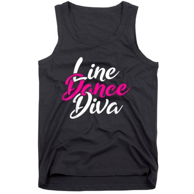 Western Country Line Dancing Diva Women Line Dance Tank Top