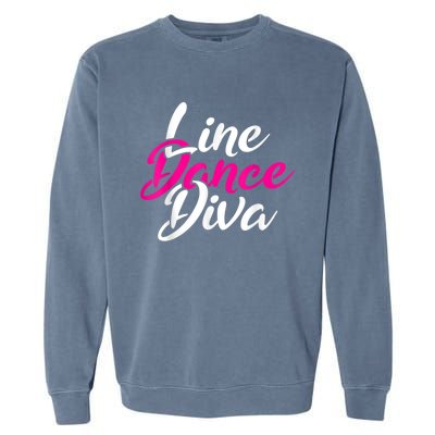 Western Country Line Dancing Diva Women Line Dance Garment-Dyed Sweatshirt