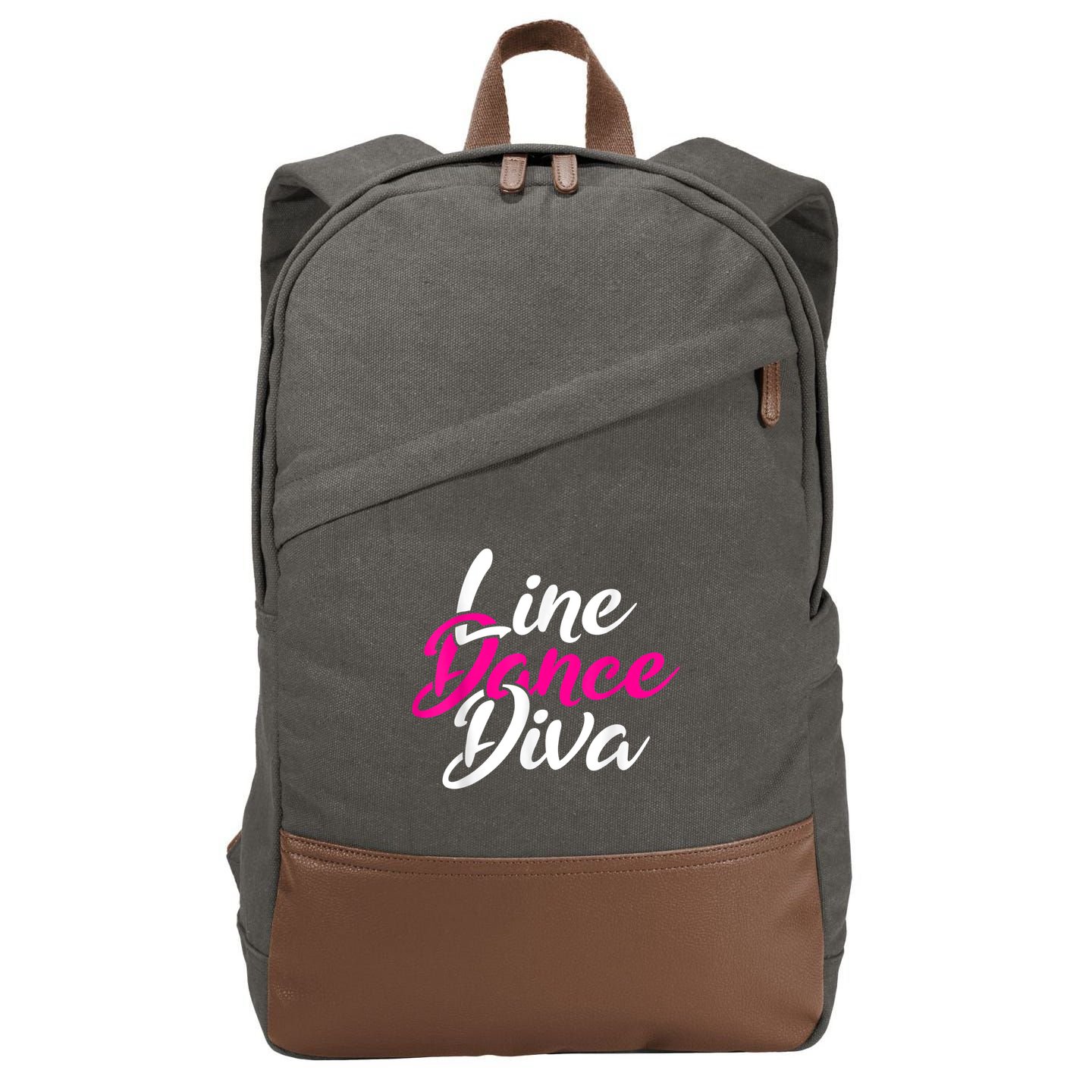 Western Country Line Dancing Diva Women Line Dance Cotton Canvas Backpack