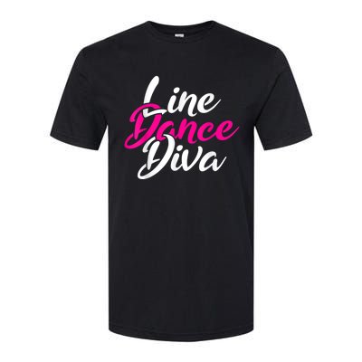 Western Country Line Dancing Diva Women Line Dance Softstyle CVC T-Shirt