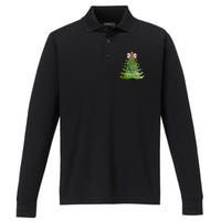 We Can Leave The Christmas Tree Up Til January Coquette Bow Performance Long Sleeve Polo