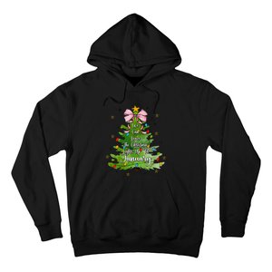 We Can Leave The Christmas Tree Up Til January Coquette Bow Hoodie