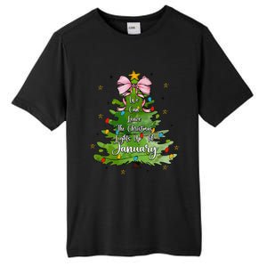 We Can Leave The Christmas Tree Up Til January Coquette Bow Tall Fusion ChromaSoft Performance T-Shirt