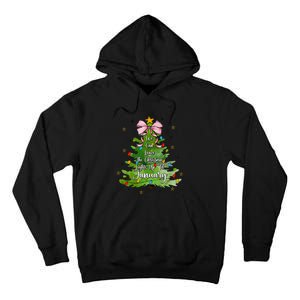 We Can Leave The Christmas Tree Up Til January Coquette Bow Tall Hoodie