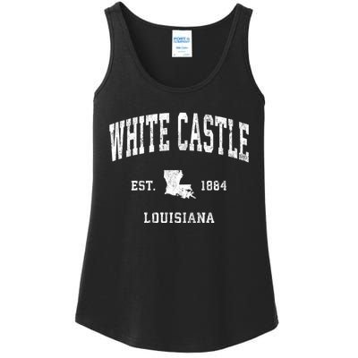 White Castle Louisiana La Vintage Athletic Sports Ladies Essential Tank