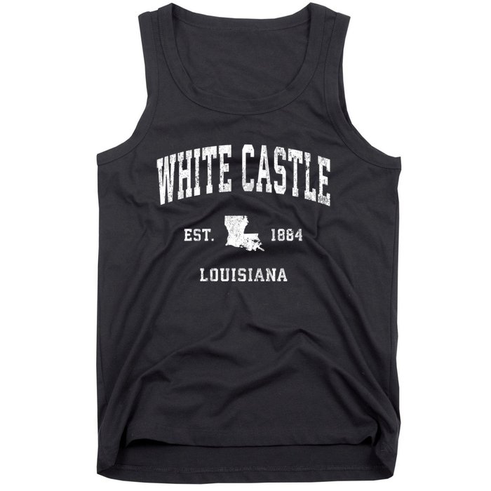 White Castle Louisiana La Vintage Athletic Sports Tank Top