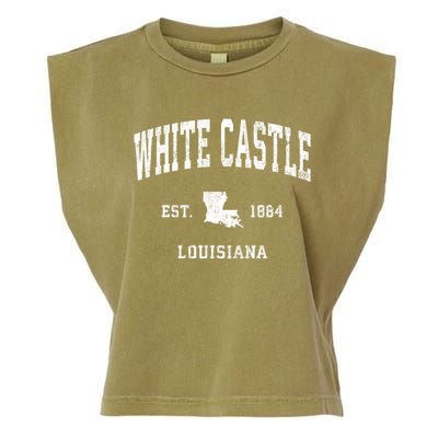 White Castle Louisiana La Vintage Athletic Sports Garment-Dyed Women's Muscle Tee